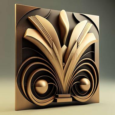 3D model art deco (STL)